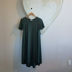 LulaRoe striped hi-low dress